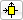 A button with a yellow rectangle on it. Arrows are pointing both towards and away from the rectangle.