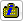 A white button with a briefcase in its center. The lowercase letter I appears in blue on the briefcase.