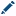 A blue pencil.