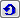 A blue arrow curling counter-clockwise.