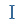 A blue I beam icon.