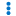 Three blue circles stacked in a column.