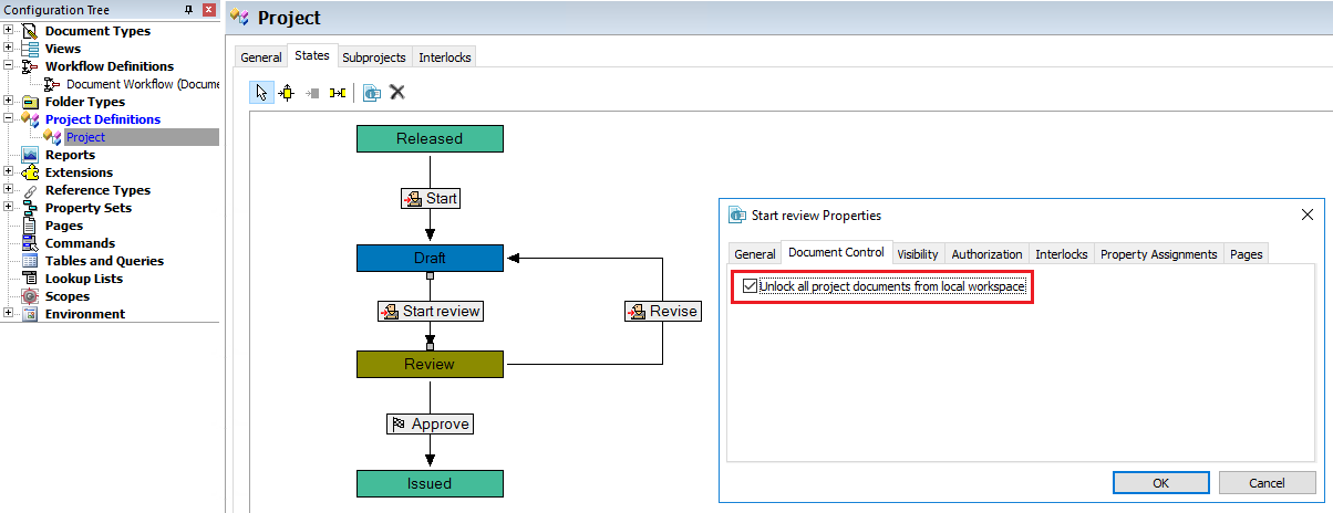 Project definition screenshot from configurator