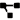 Two lines connected at a point. The endpoints and connection point have black squares on them.